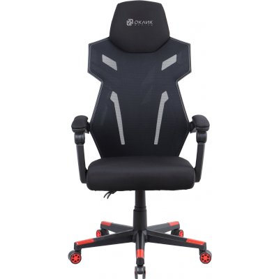 игровое кресло Oklick 111G Black/Red черно-красный