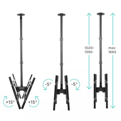кронштейн Onkron N3L Black черный