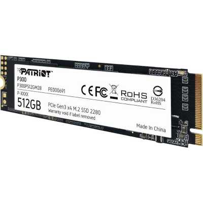 SSD диск Patriot P300 512Gb P300P512GM28 Черный