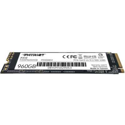 SSD диск Patriot P310 960Gb P310P960GM28 Черный