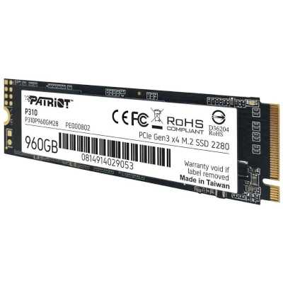 SSD диск Patriot P310 960Gb P310P960GM28 Черный