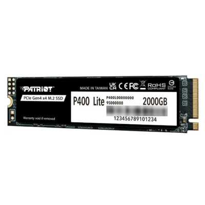 SSD диск Patriot P400 Lite 2Tb P400LP2KGM28H Черный