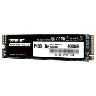 SSD диск Patriot P400 Lite 4Tb P400LP4KGM28H Черный