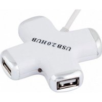 разветвитель USB PC PET Сross белый