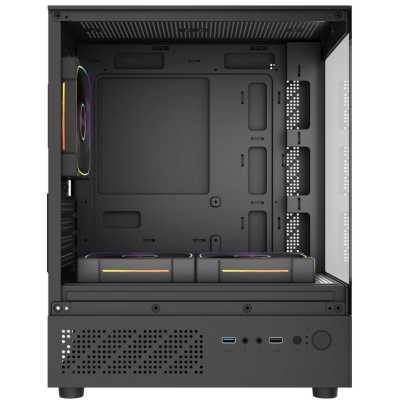 корпус PowerCase Vision Micro M1 ARGB Black