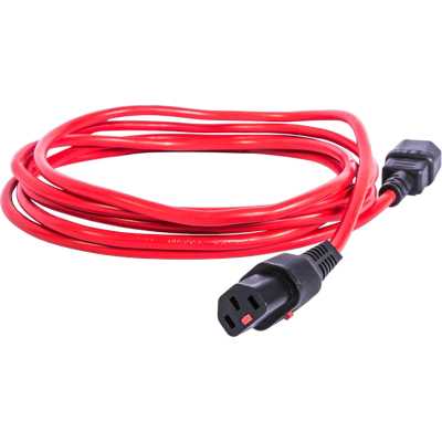кабель питания Rem R-10-Cord-C13-C14-1.8-Red