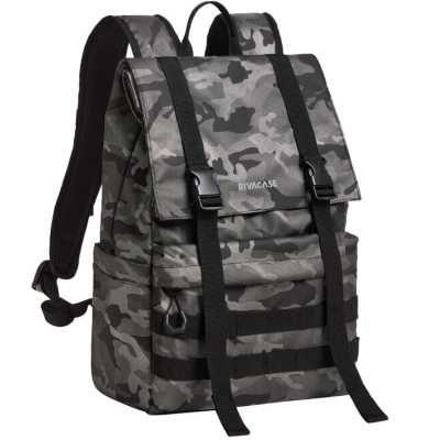 рюкзак RivaCase 7621 Grey Camo серый камуфляж