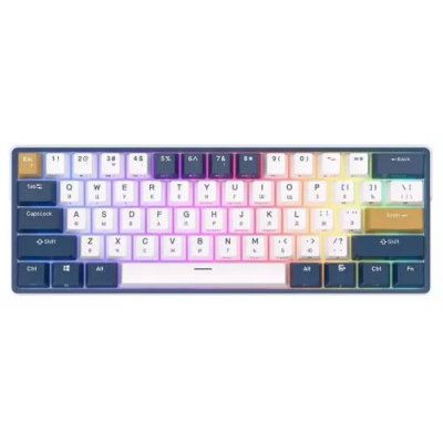 клавиатура Royal Kludge RK61Plus 6935280818288 Белый-синий