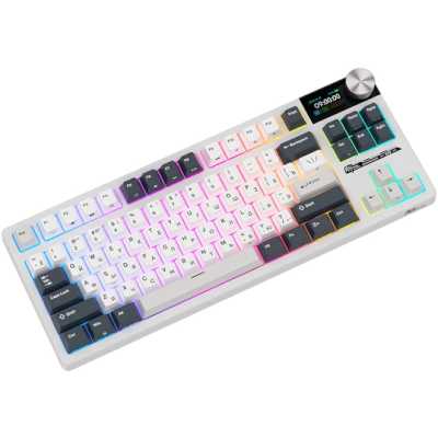 клавиатура Royal Kludge S85 6977576550809 Белый-серый