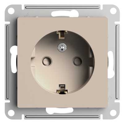 розетка силовая Schneider Electric AtlasDesign ATN001245 Песочный