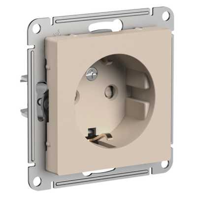 розетка силовая Schneider Electric AtlasDesign ATN001245 Песочный