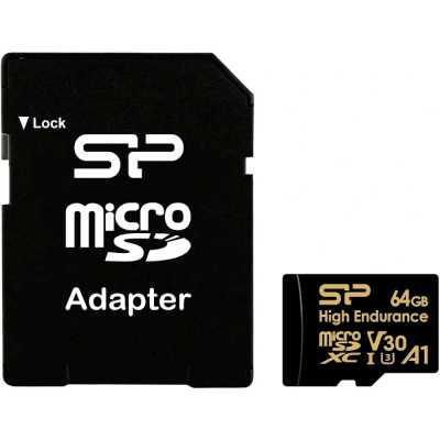 карта памяти Silicon Power Golden High Endurance 64GB SP064GBSTXDV3V1HSP