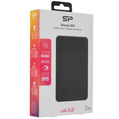 жесткий диск Silicon Power Stream S05 2Tb SP020TBPHD05SS3K Черный