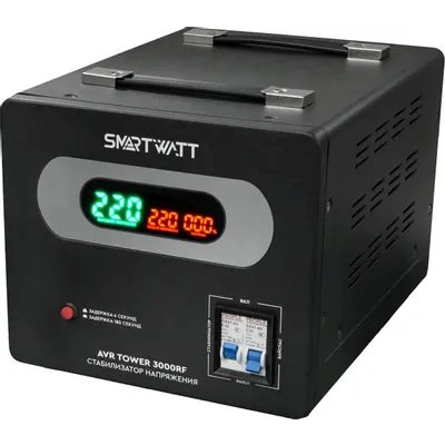 стабилизатор напряжения SMARTWATT AVR Tower 3000RF 4512020370007 Черный