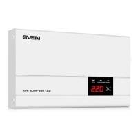 стабилизатор напряжения Sven AVR SLIM-500 LCD Белый