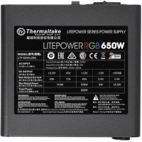 блок питания Thermaltake Litepower RGB 650W PS-LTP-0650NHSANE-1