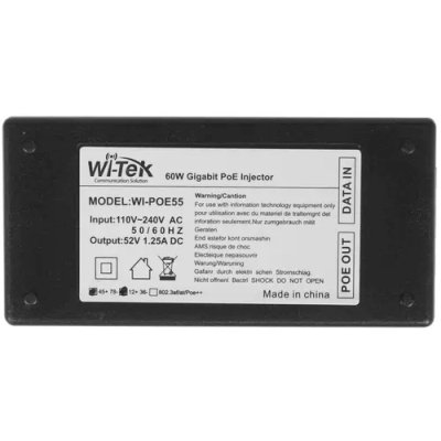 инжектор PoE Wi-Tek WI-POE55-48V-60W