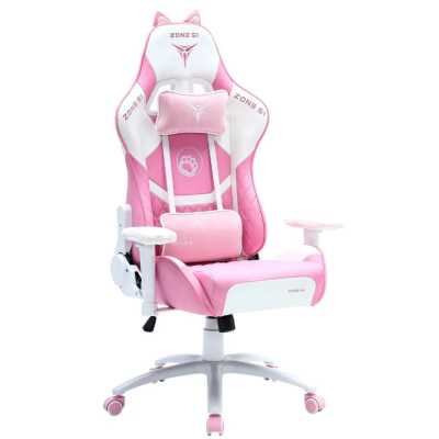 игровое кресло ZONE 51 KITTY Z51-KIT-PI розовый-белый